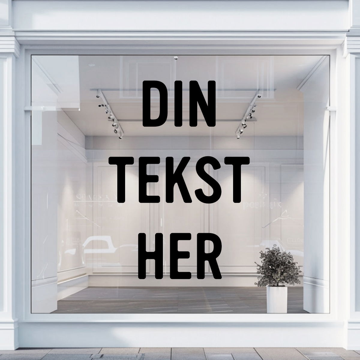 Selvklæbende bogstaver og tal til vinduet