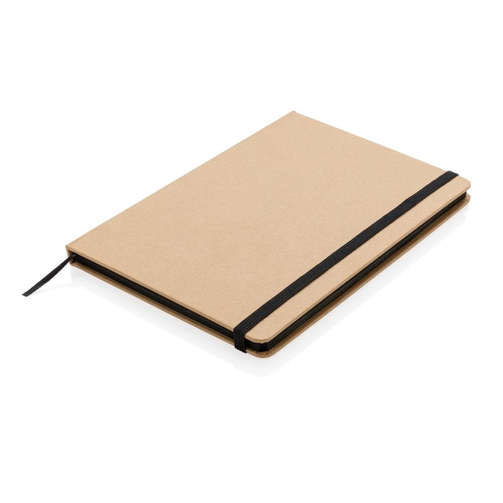 A5 notesbog i genbrugspapir med logo