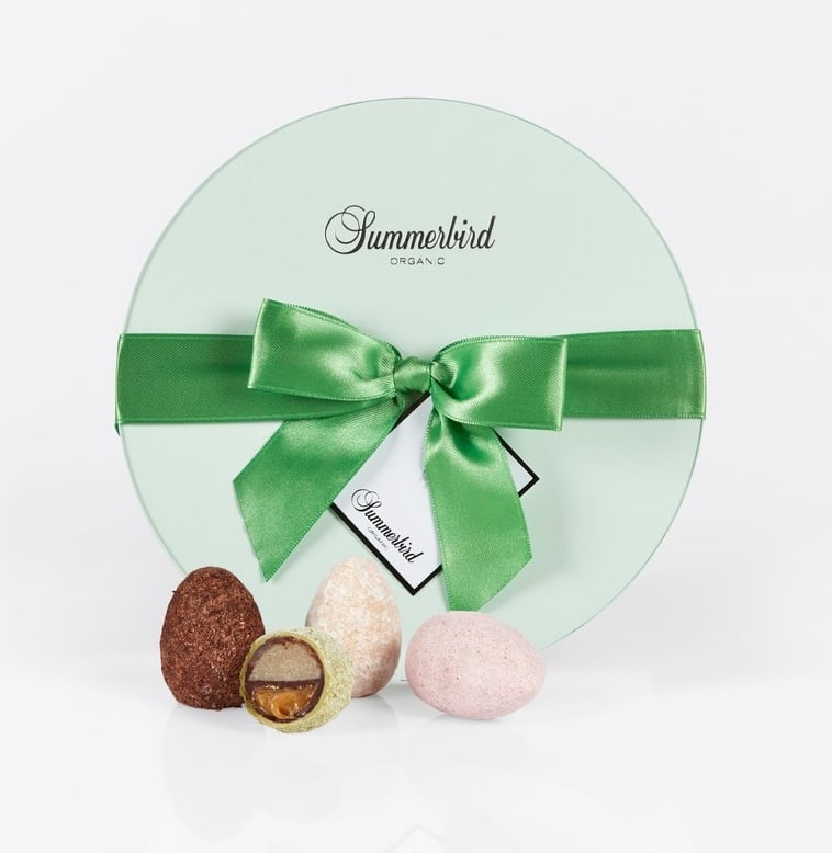 Summerbird Velvet påskeæg i gaveæske med 255 gram