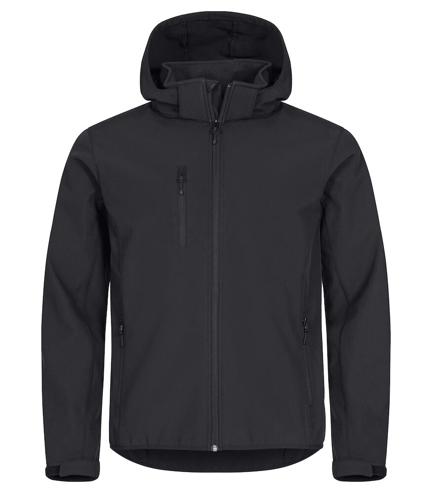 Clique Classic softshell jakke med hætte, recycled