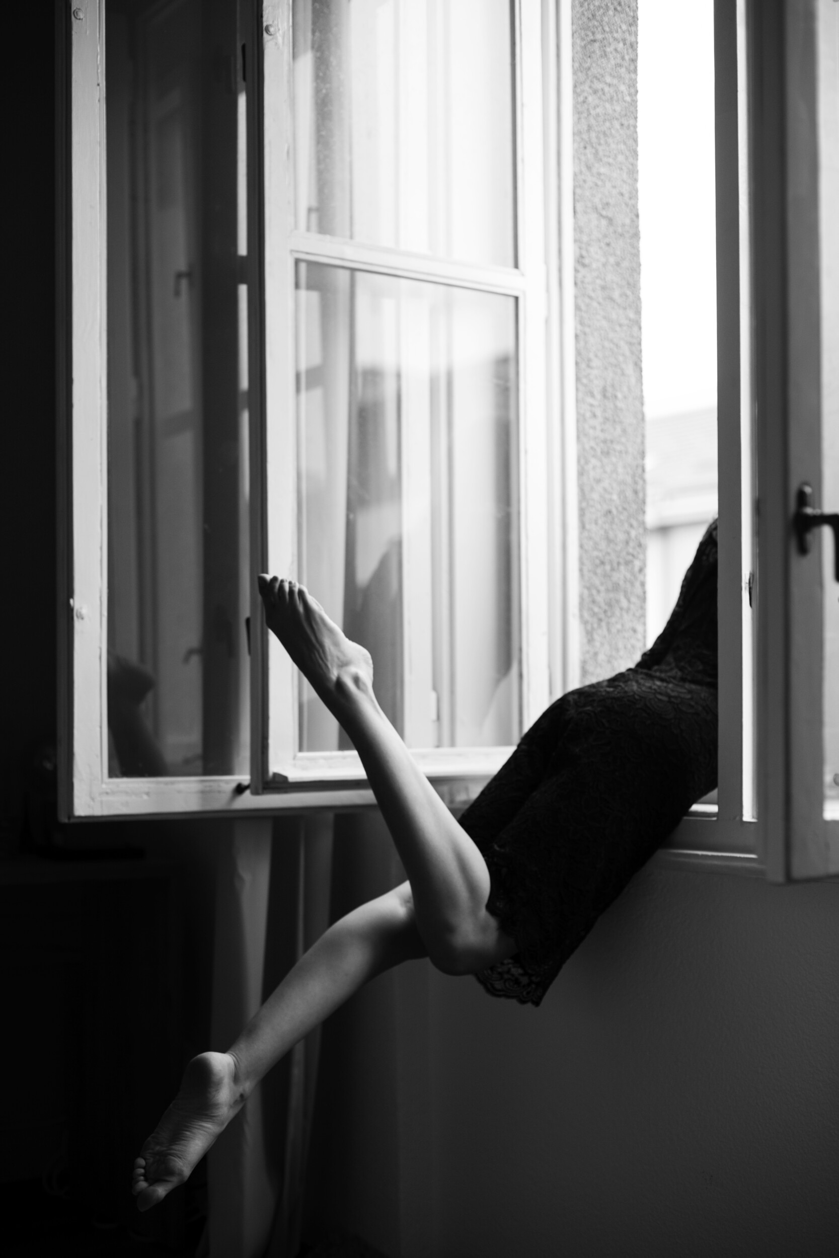 Graceful Legs Open Window