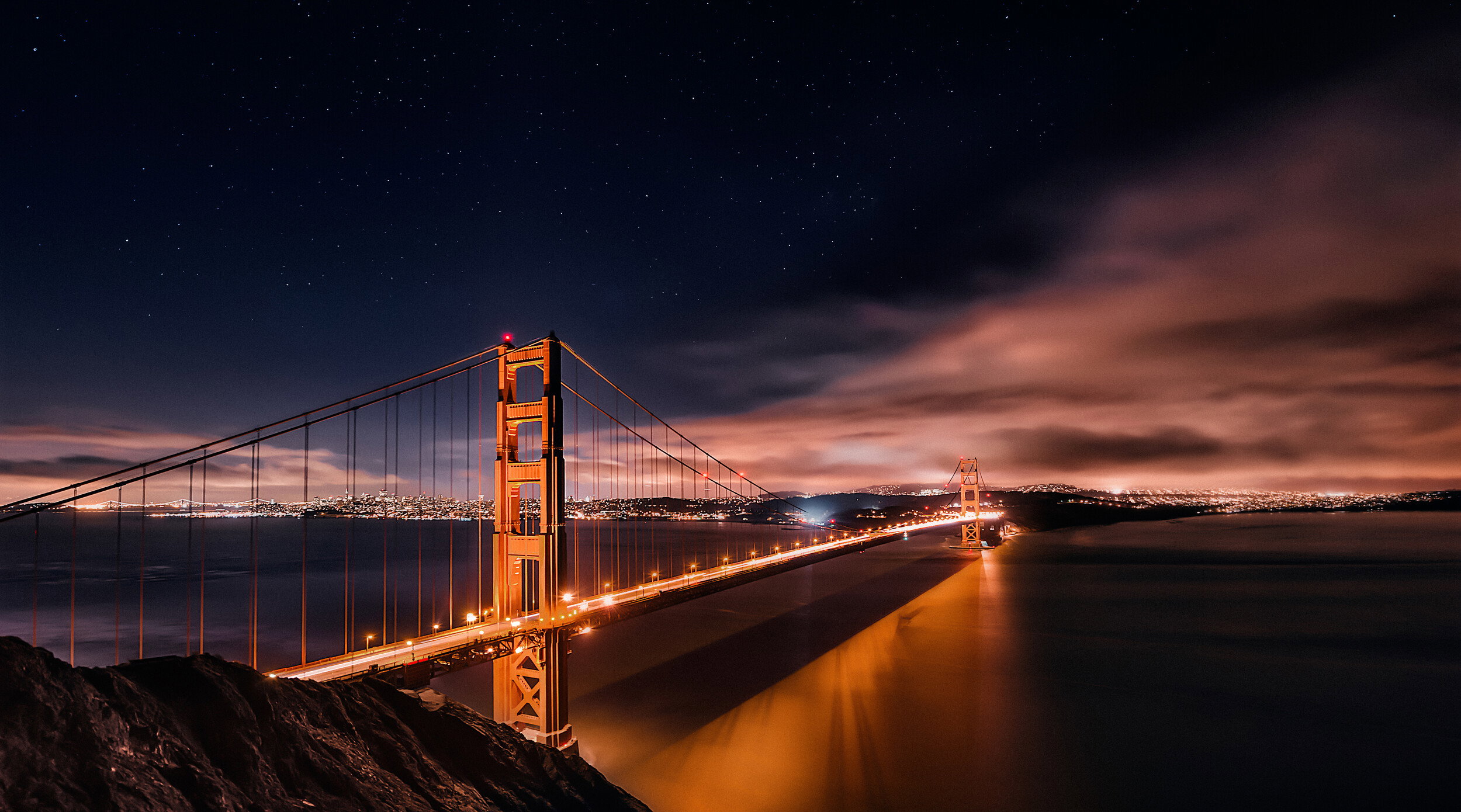 Starry Golden Gate Bridge