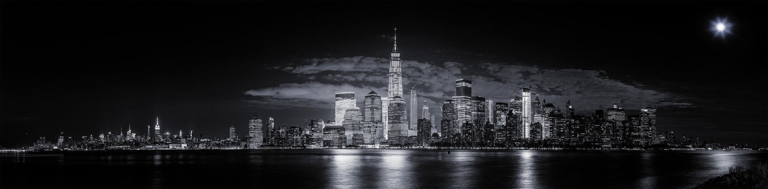 New York City Night Skyline