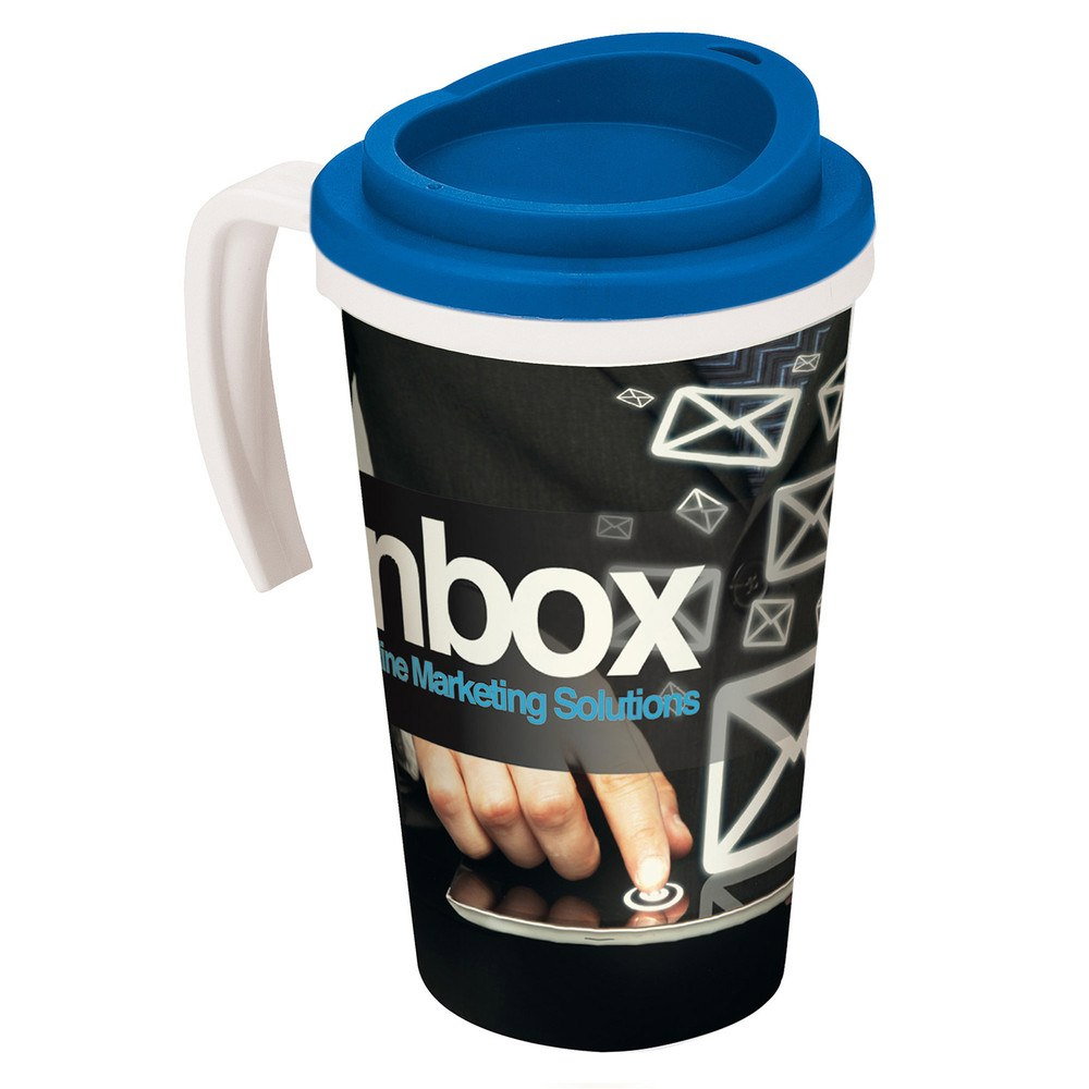 Americano Grande To-Go Termokrus med håndtag og print hele vejen rundt, 350ml