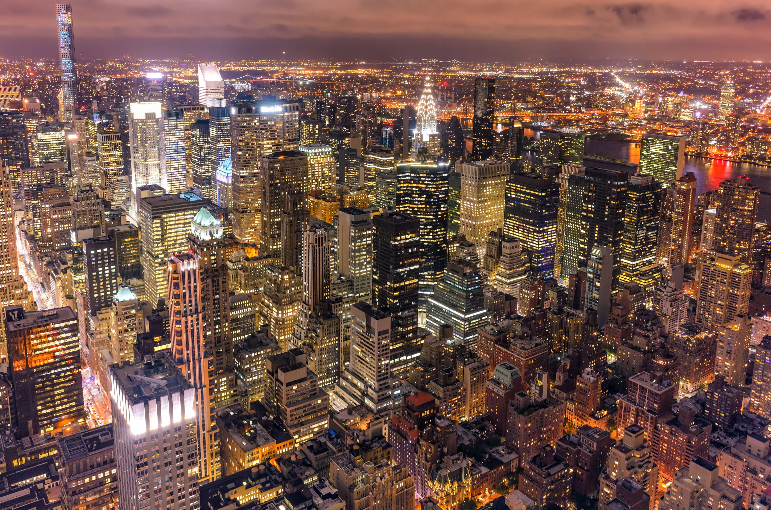 New York Night Skyline
