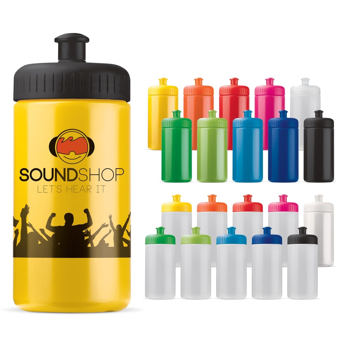 Sport drikkedunke 500 ml. med 360 graders fuldfarvet tryk