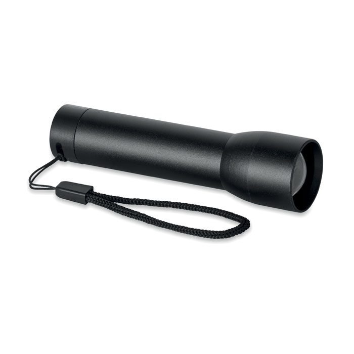 Genopladelig lommelygte med logo tryk med udskifteligt 14.500 mAh lithiumion batteri