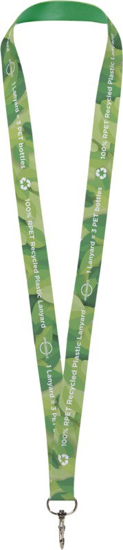 Lana RPET keyhanger sublimation på to sider - Hvid