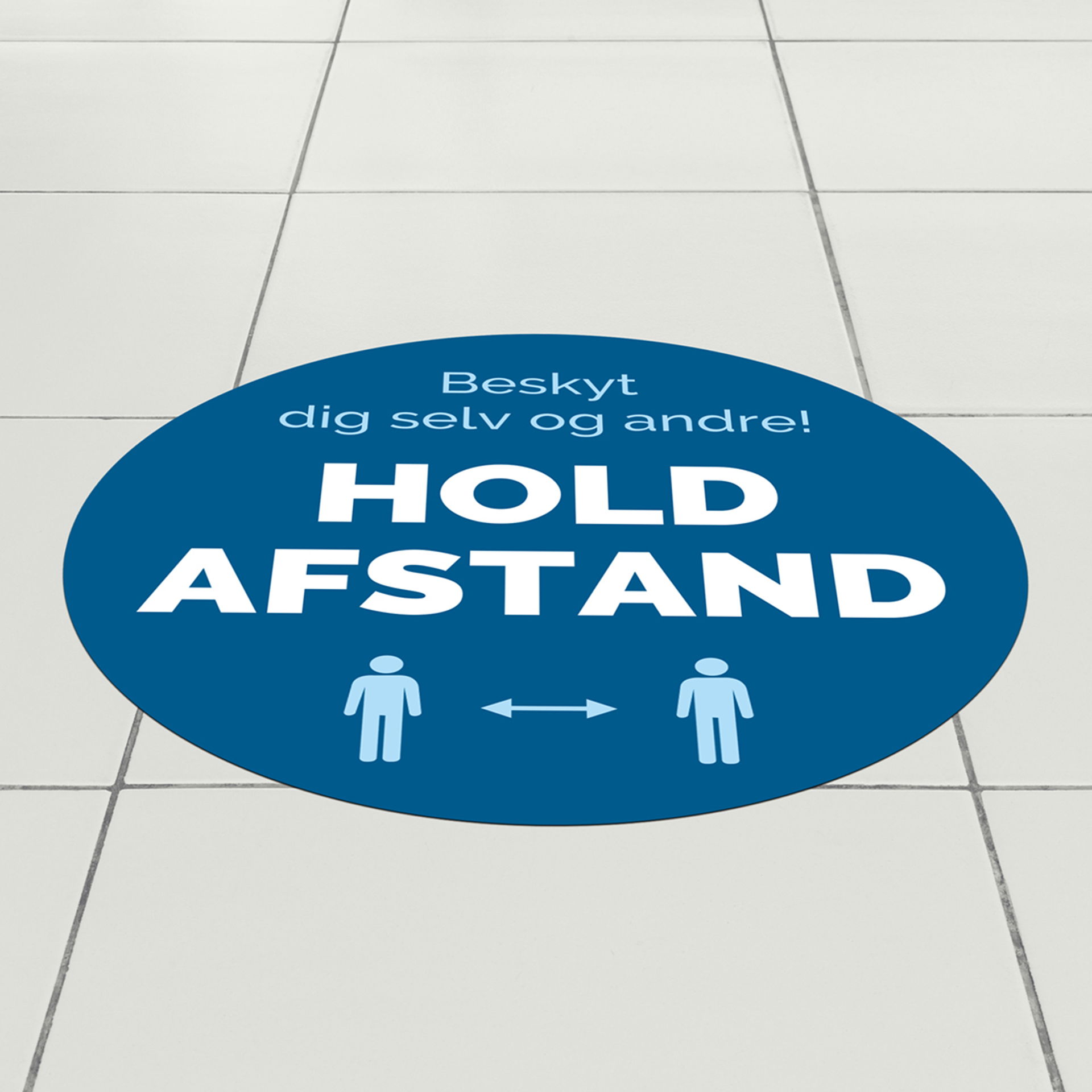 Hold avstand sirkel – gulvfolie 