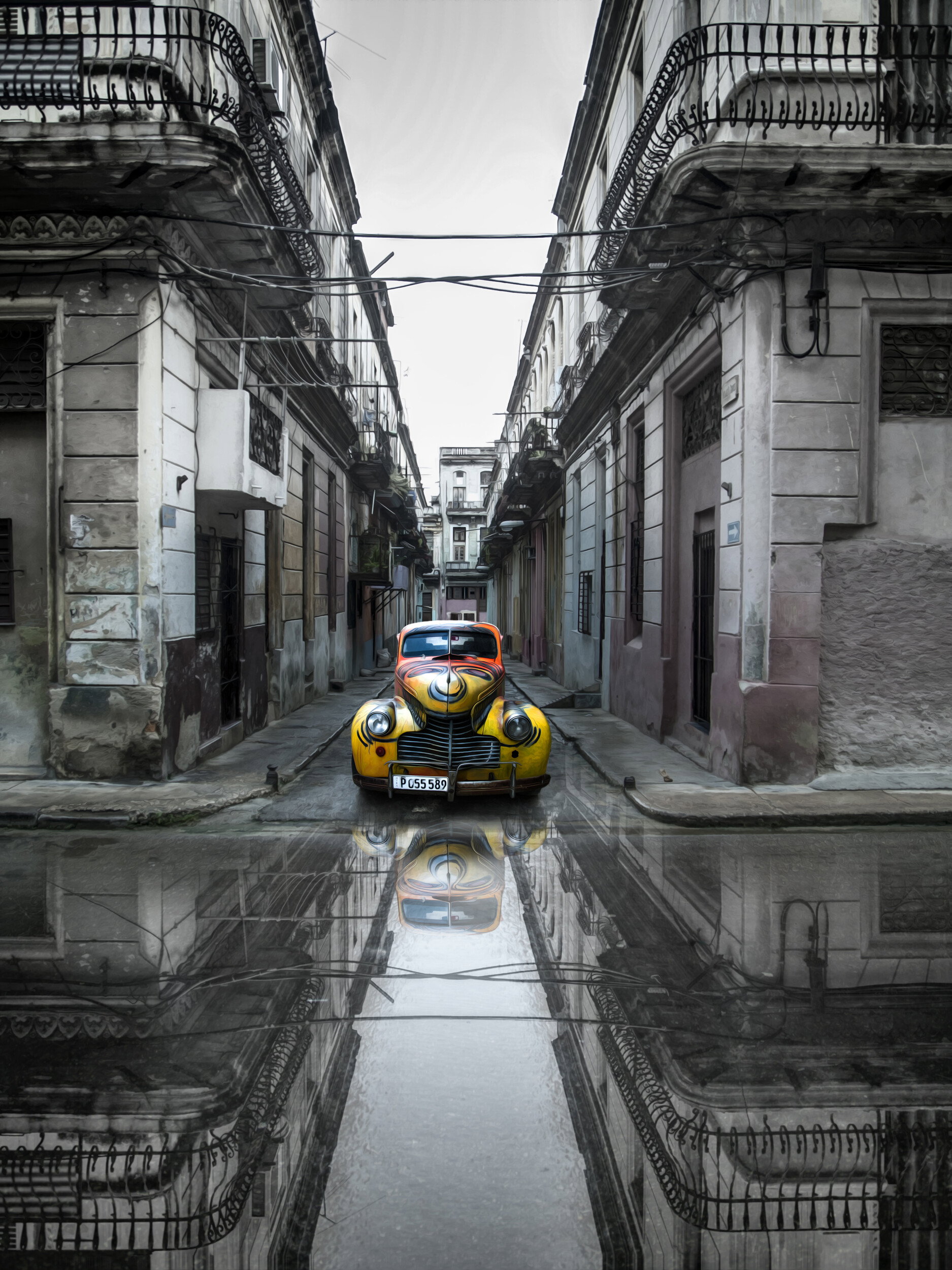 Havana Car Reflection