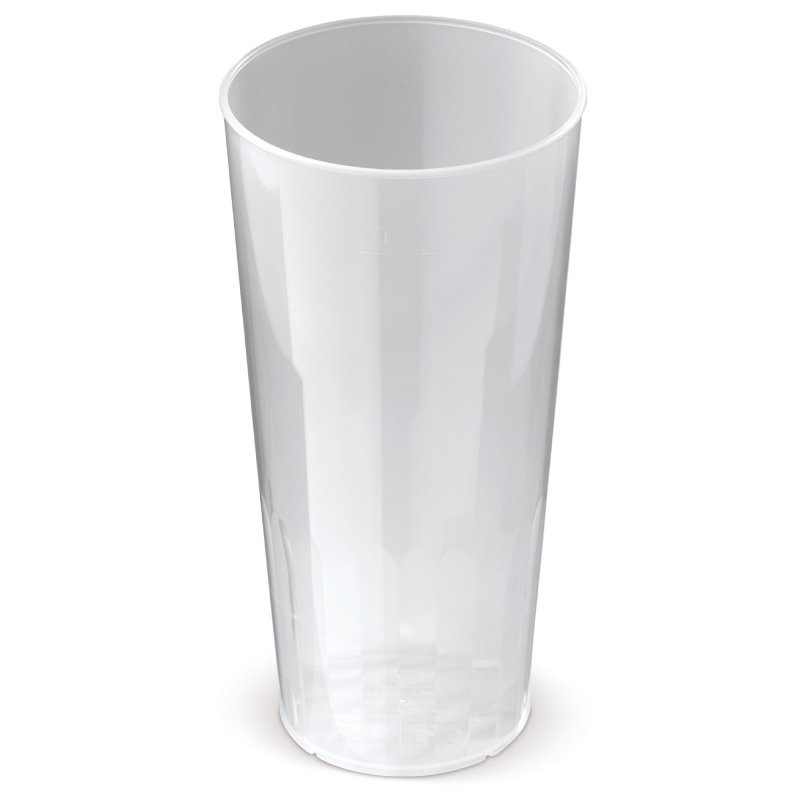 Genanvendelig plastikkop med logo, 500 ml