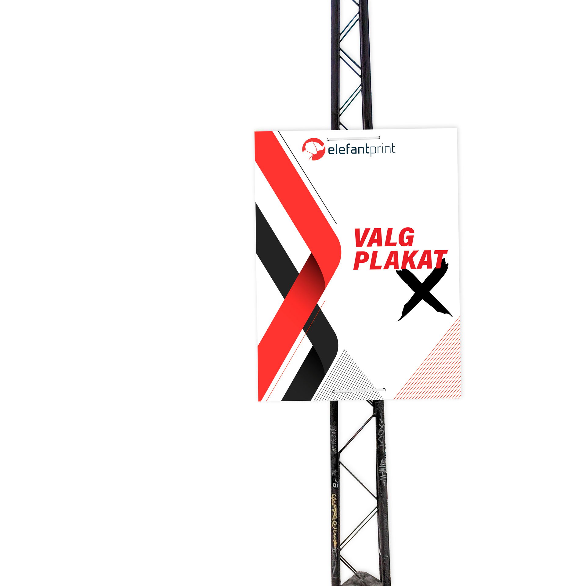Valgplakater på kanalplade – 60x80 cm