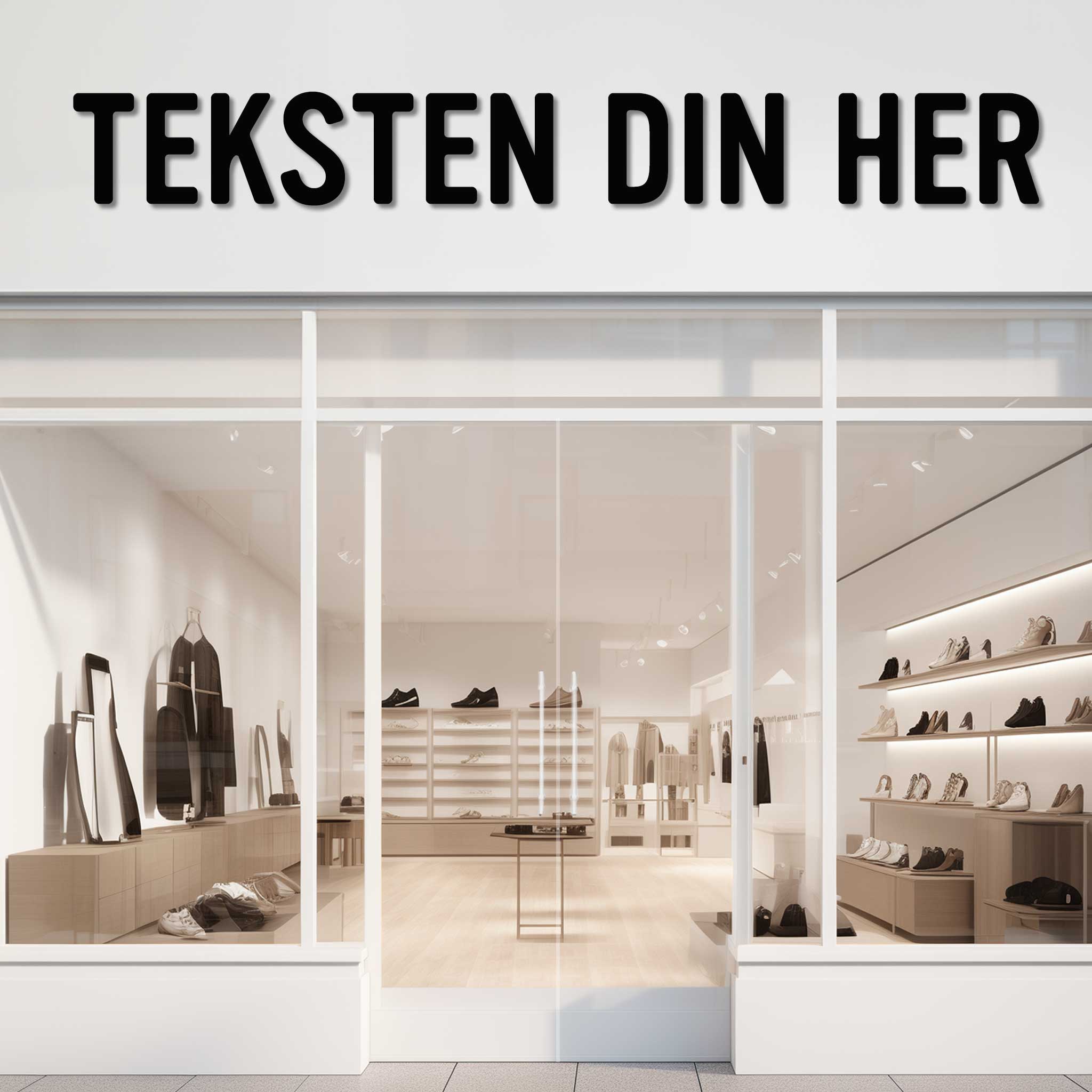 Fasadebokstaver (Design selv)