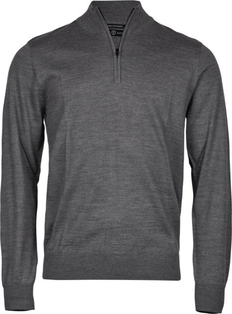 Tee Jays strik sweater med Half Zip, herre