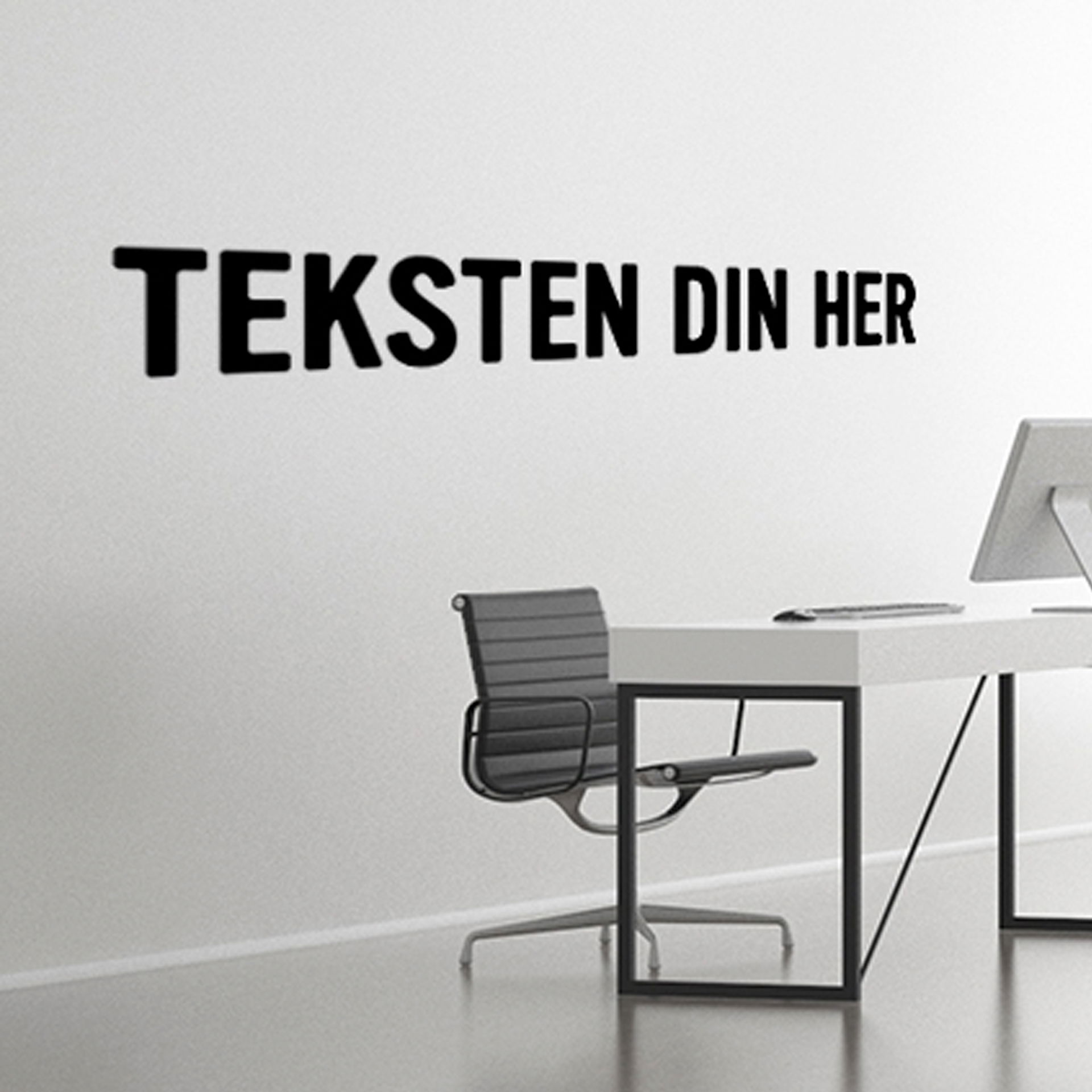 Selvklebende bokstaver og tall til vegg