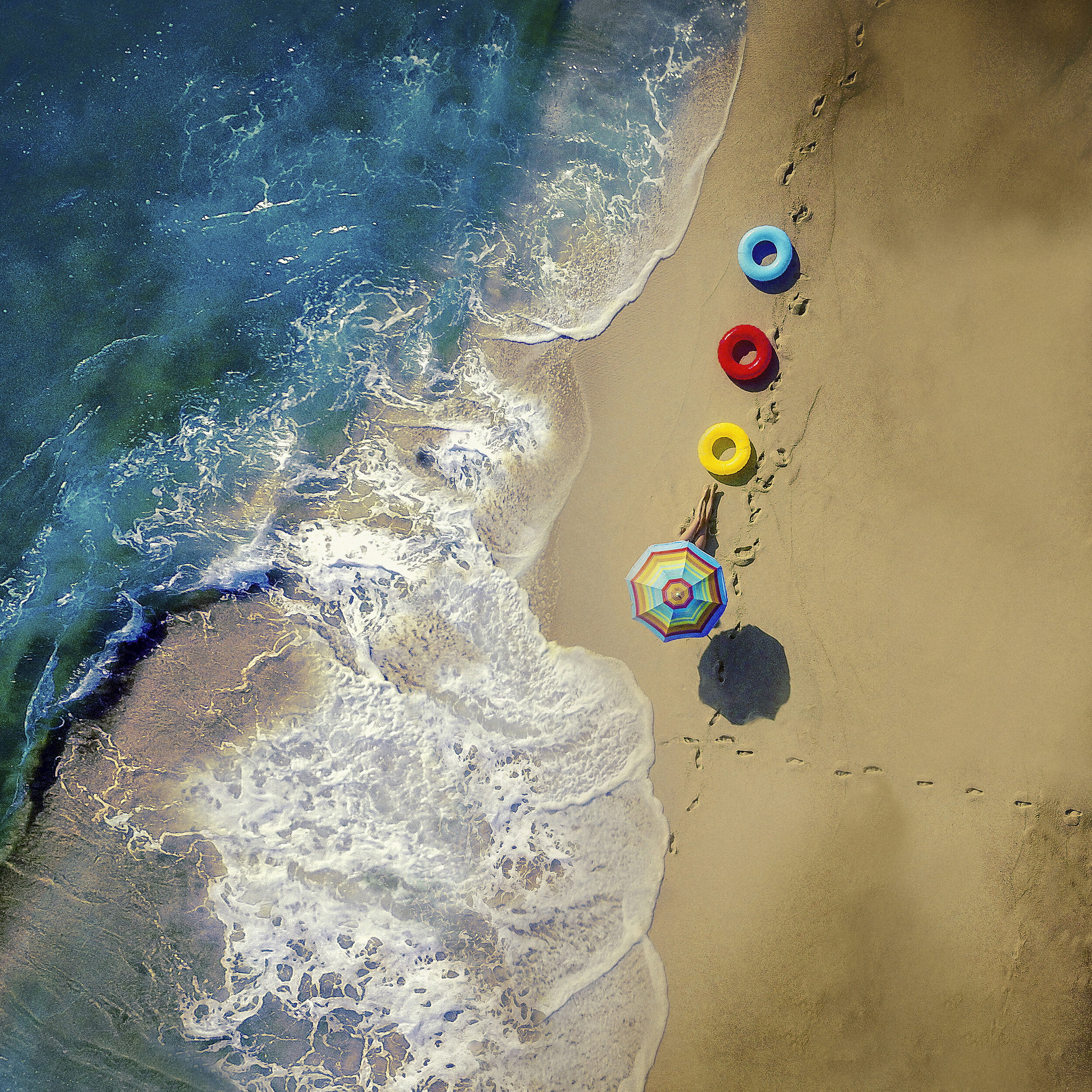 Aerial Beach Day