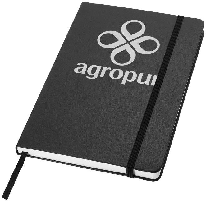 Journalbooks A5 notesbog med logo, Hardcover i PU kunstlæder