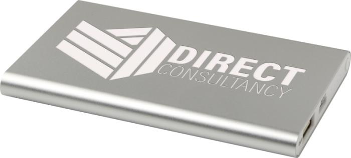 Pep Powerbank 4000 mAh med logo recycled aluminium