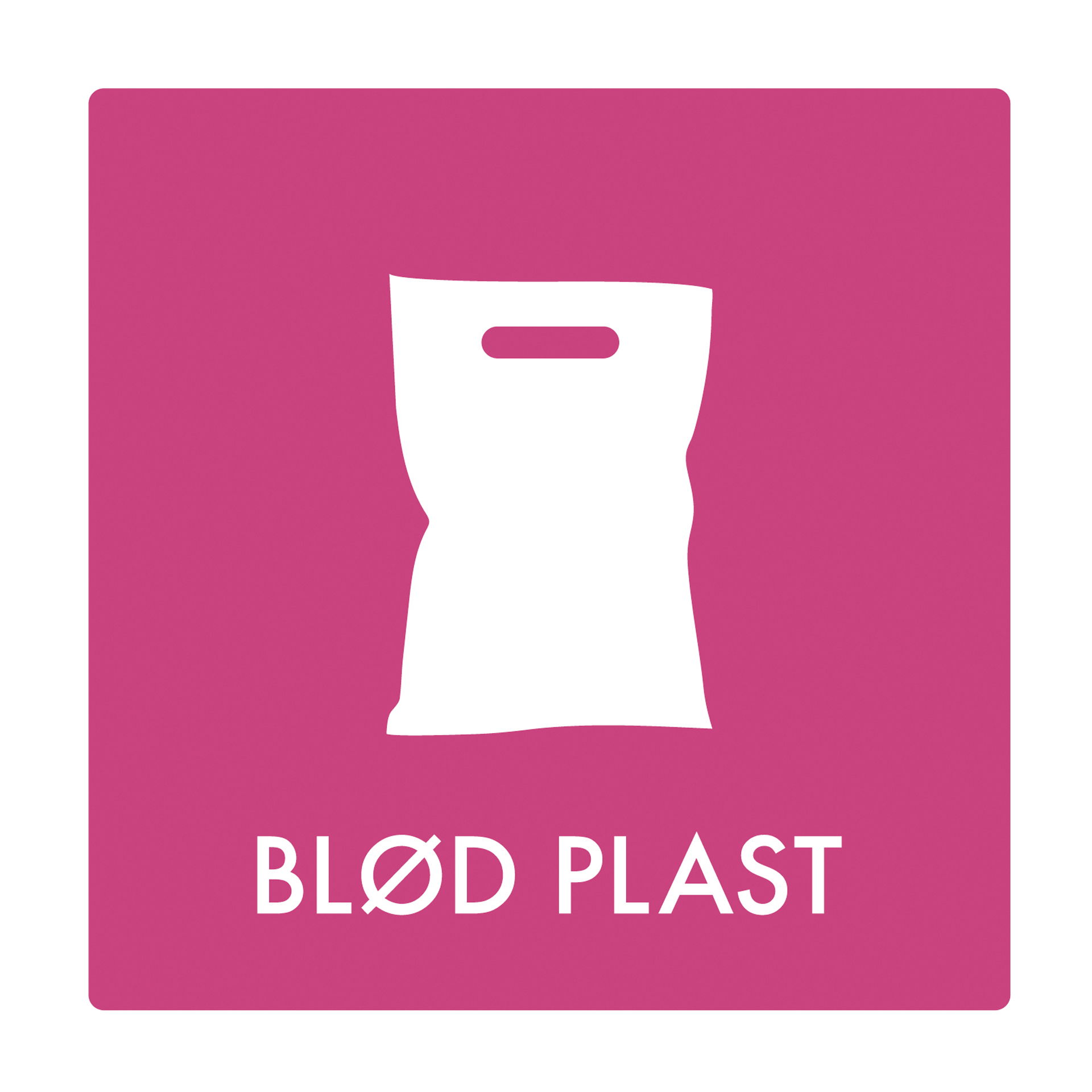 Klistermærker til affaldssortering - Blød plast