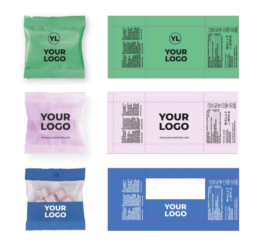 Wally & Whiz Flowpacks 11 gr. med logo tryk