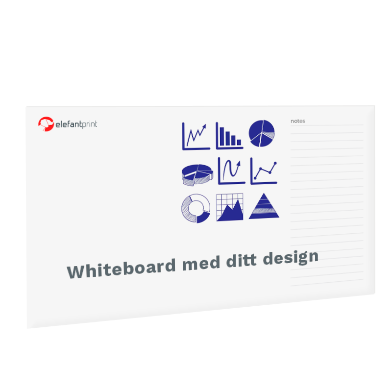 Whiteboard med eget trykk
