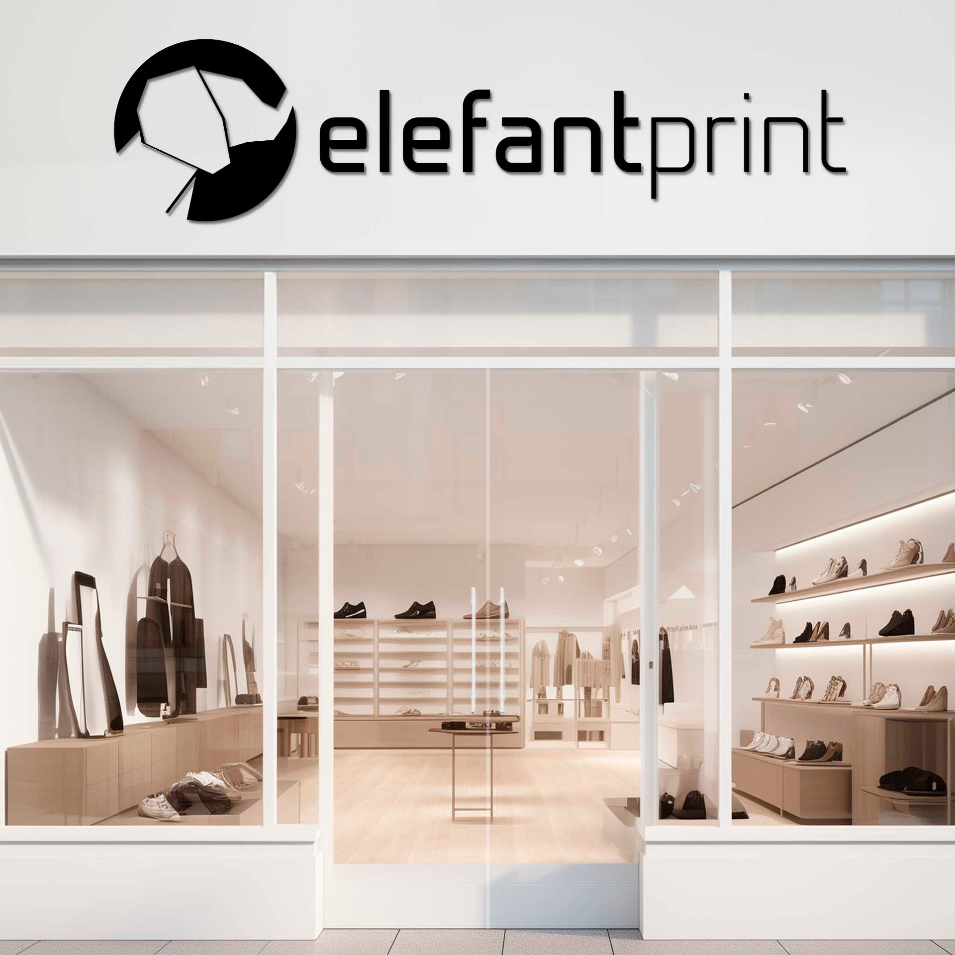 Fasadlogga enfärgad