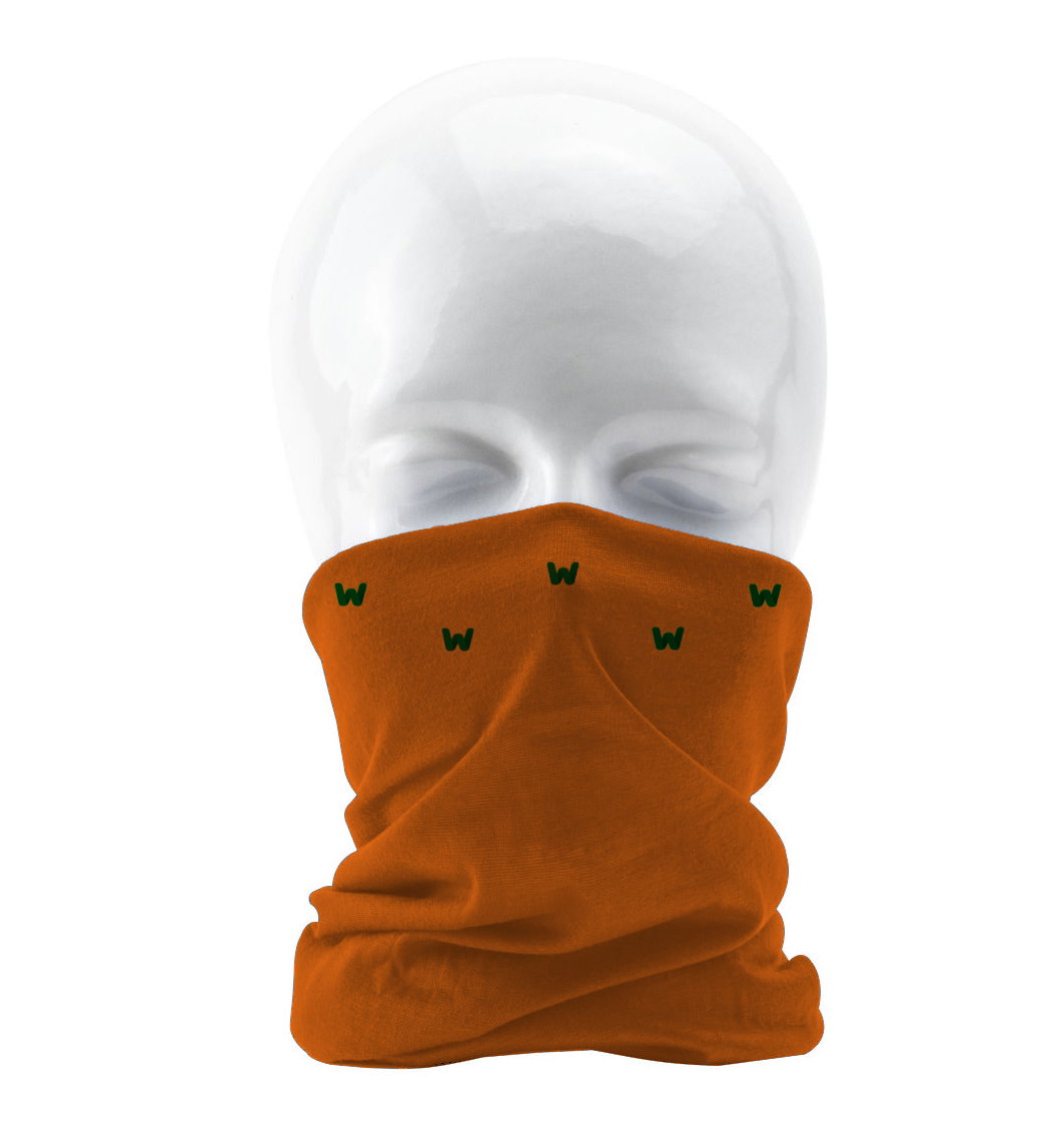 Standard halsedisse med logo i eget design, 150 gr./m