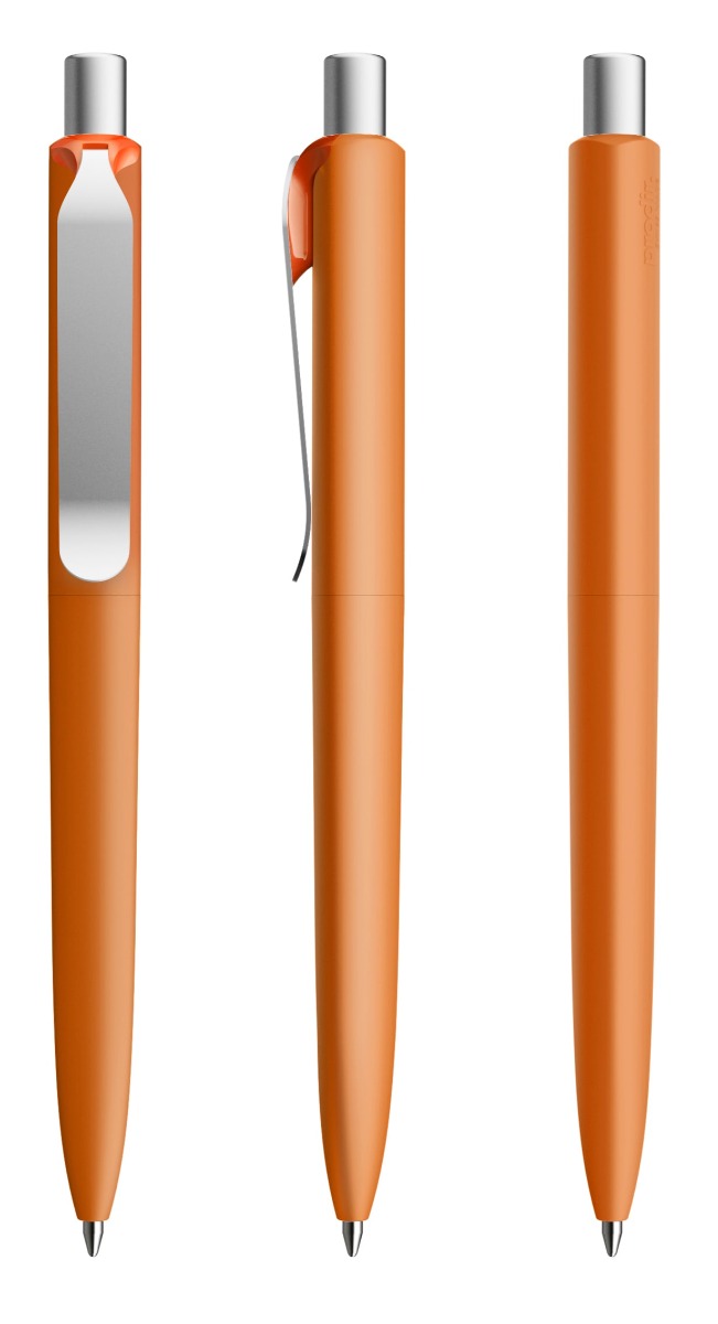 Prodir DS8 med metal clip og soft touch - Kuglepen med tryk