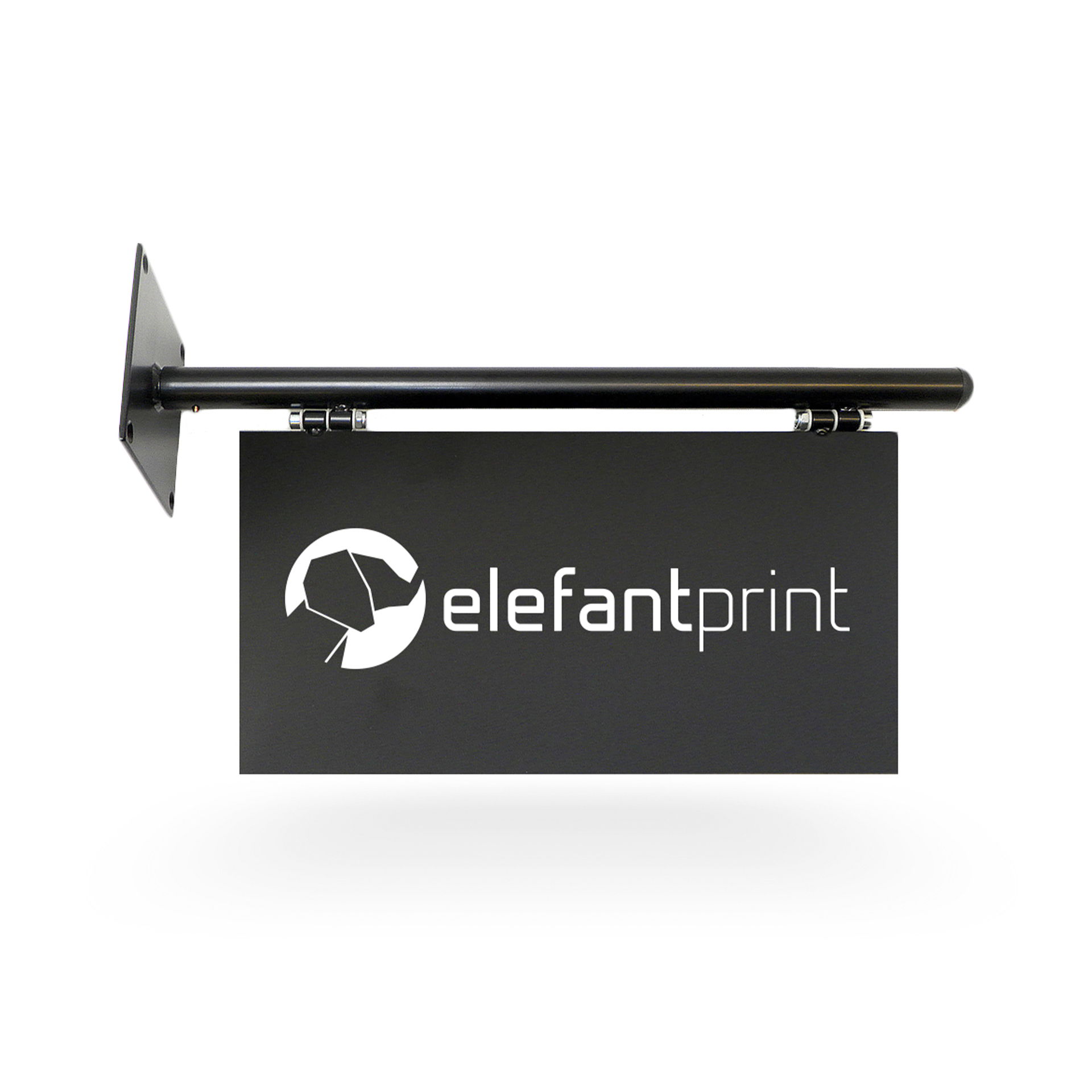 Hängande skylt med eller utan logotyp