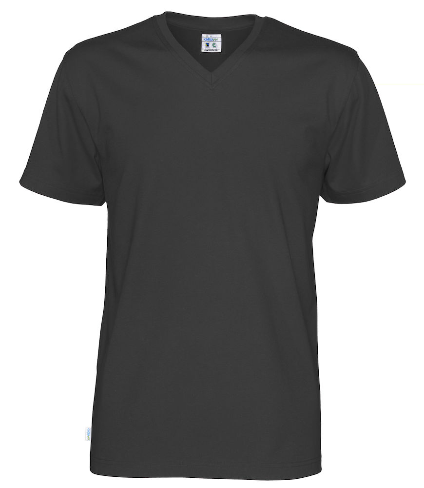 CottoVer V-Hals t-shirt med tryk - FairTrade, Økologisk og Svanemærket