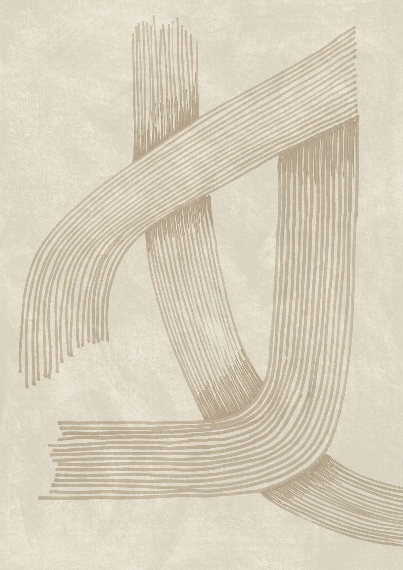 Flowing Beige Lines