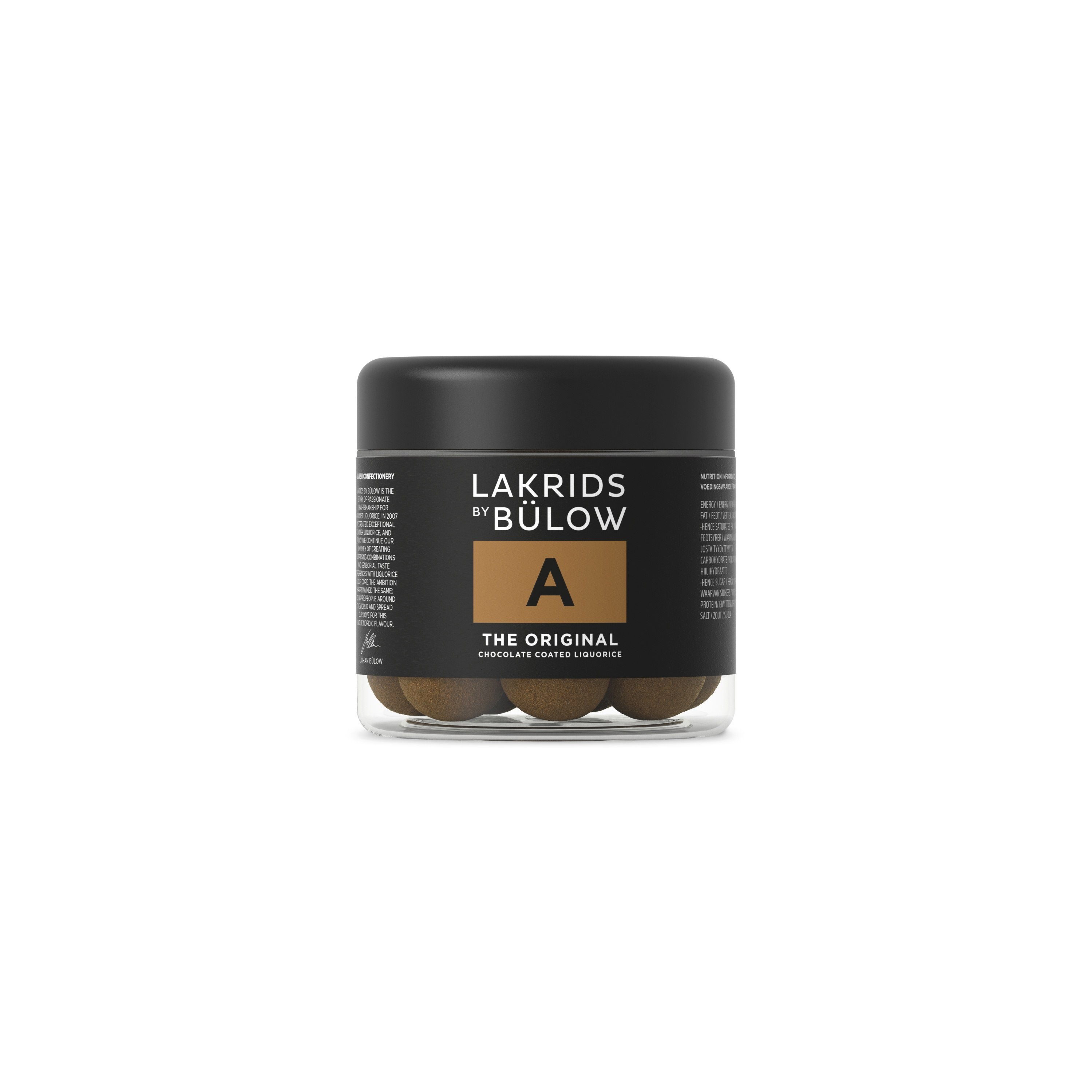 Lakrids by Bülow small dåse med eget logo på låg