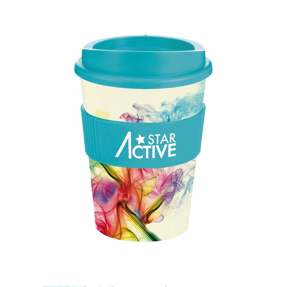Americano Medio To-Go Termokrus med greb og print hele vejen rundt, 300ml