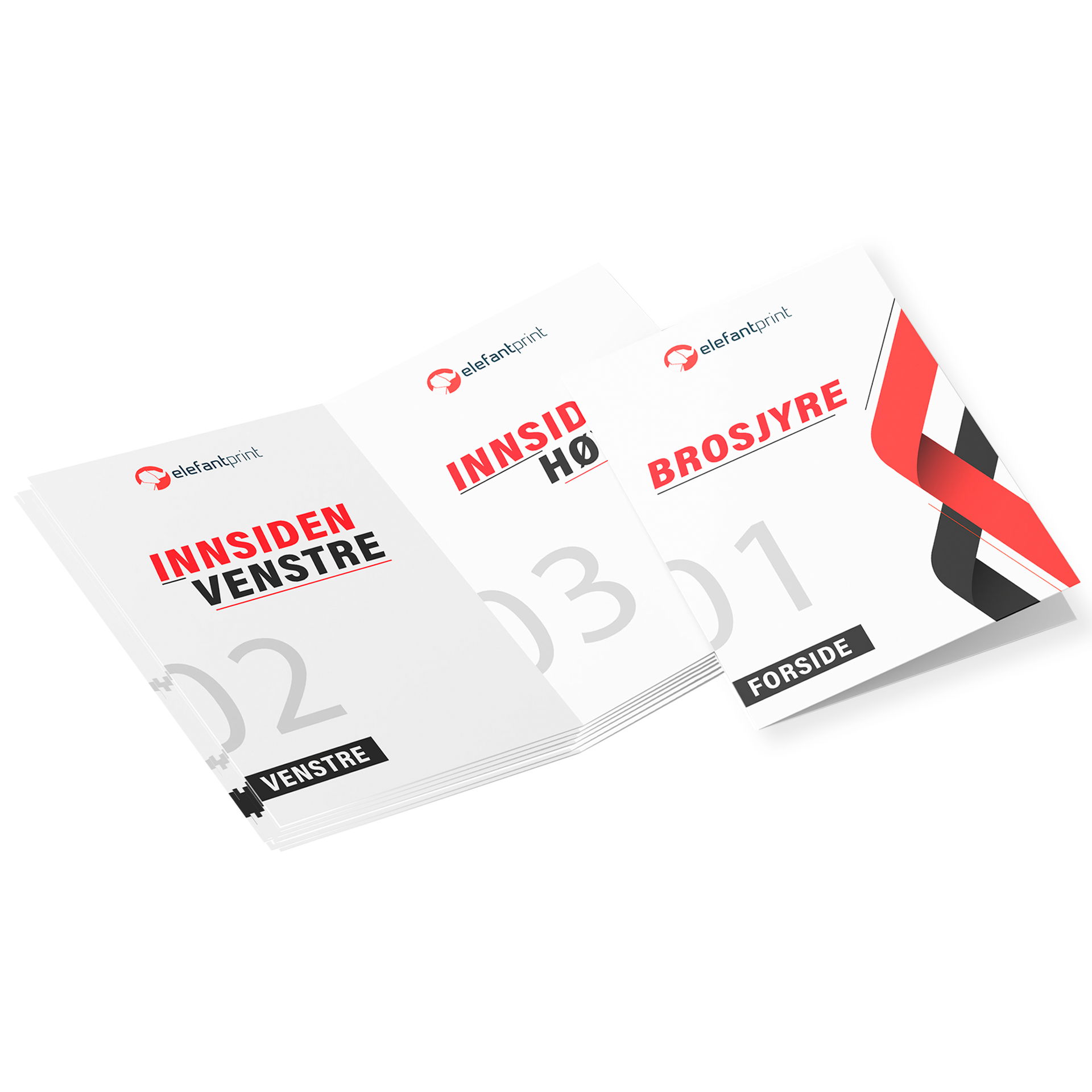 Brosjyre – Offsettrykk (Ved over 3000 stk.)