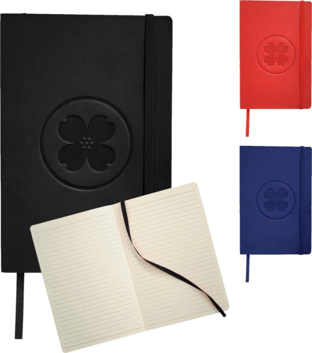 Journalbooks A5 notesbog med logo, Softcover i PU kunstlæder