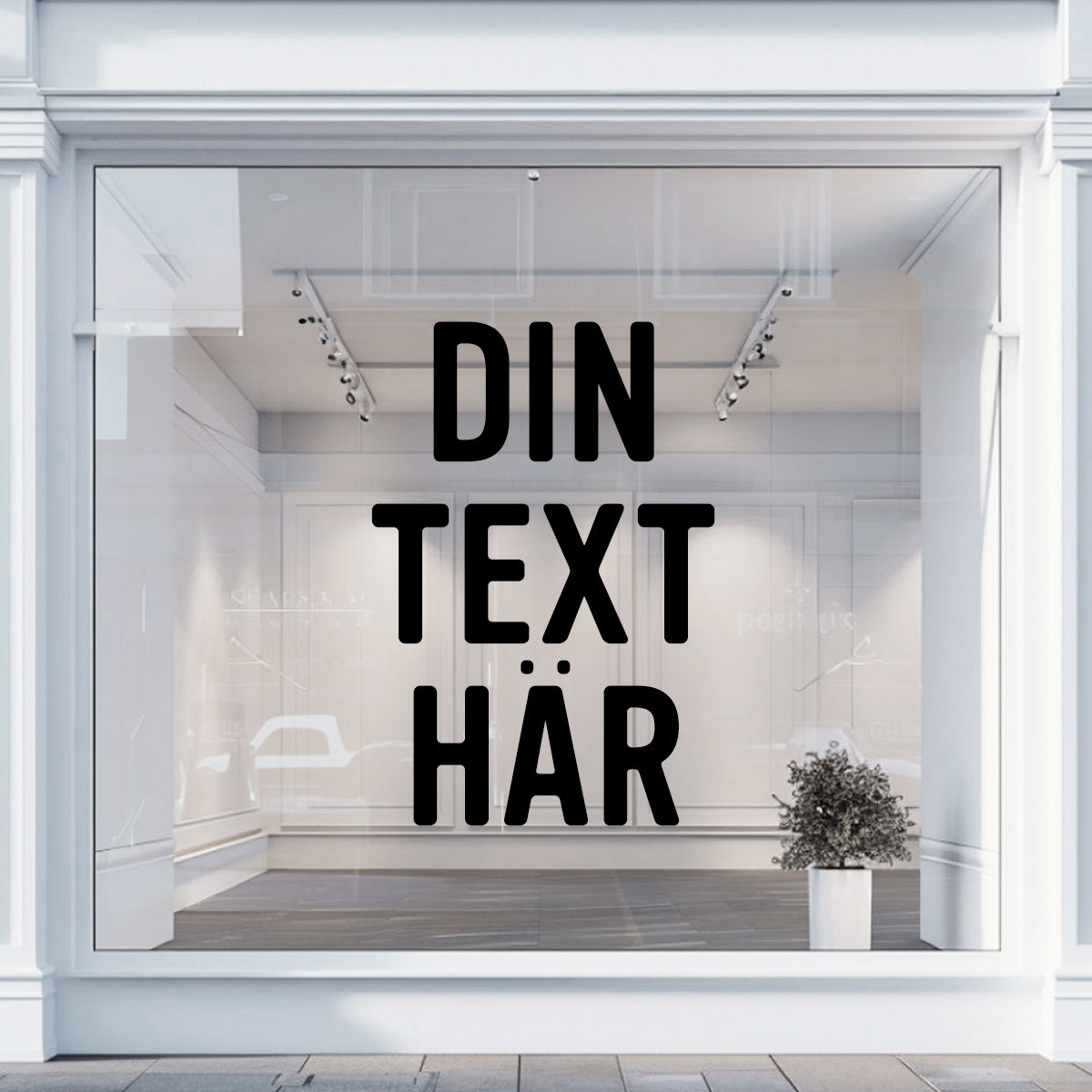 Självhäftande bokstäver och siffror för fönster