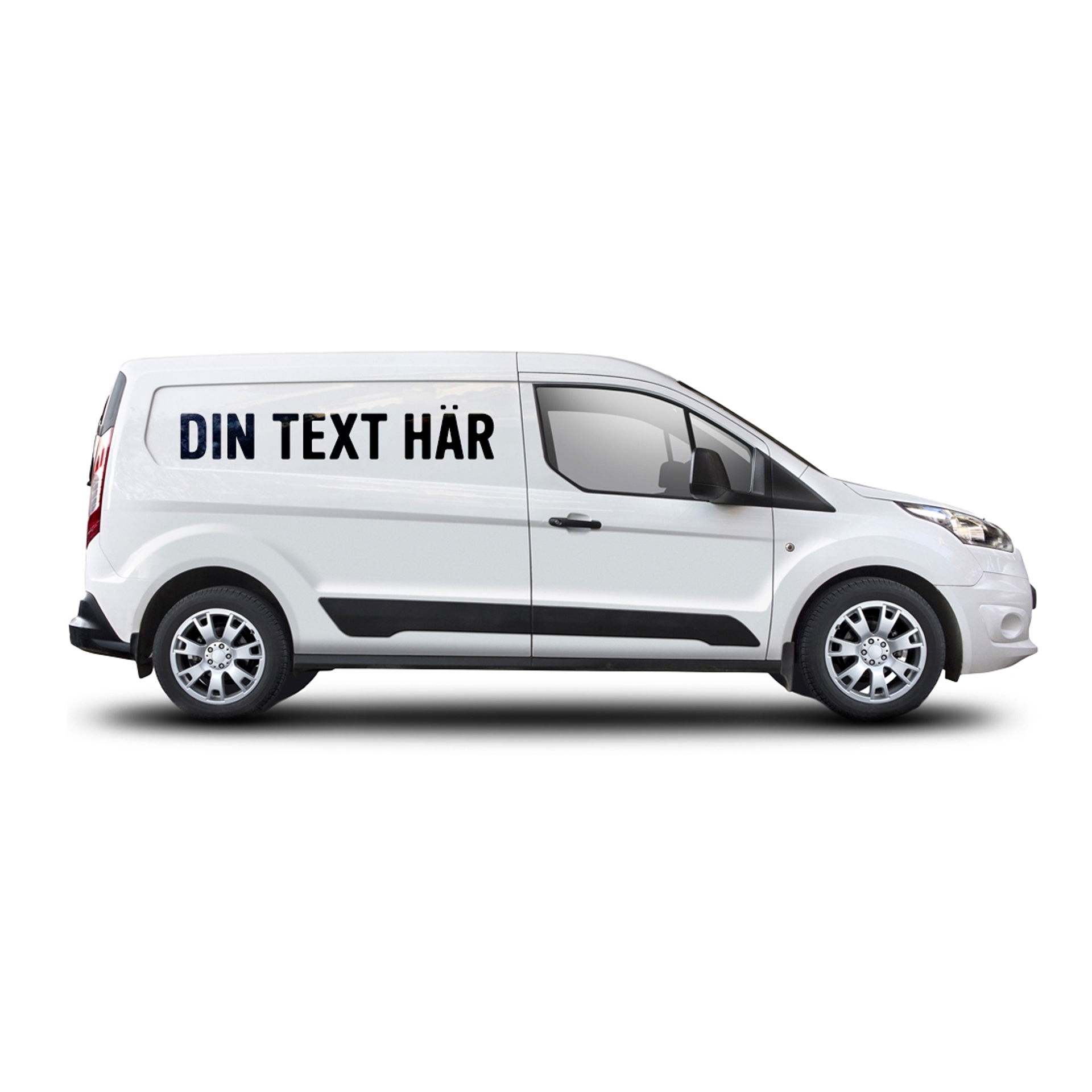 Självhäftande bokstäver och siffror för bil