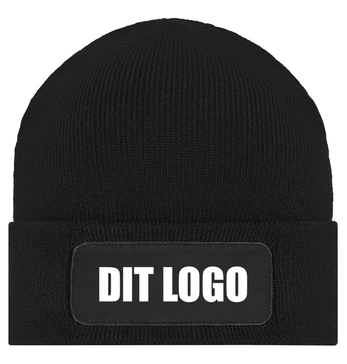 MB7403 strikhue med patch til logo tryk