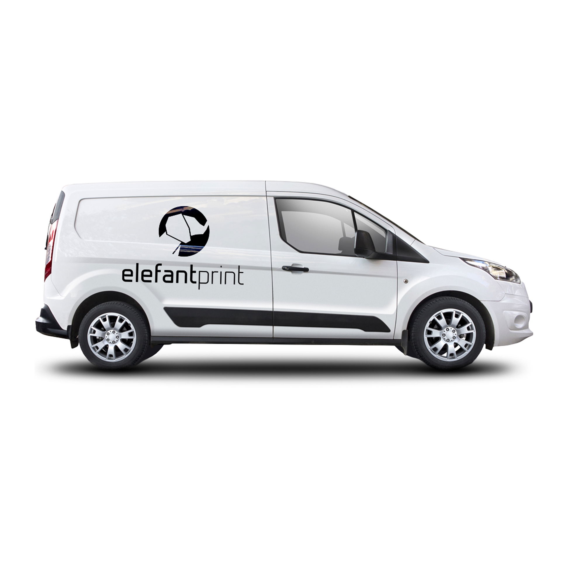 Enfärgad figurskuren folie för bil