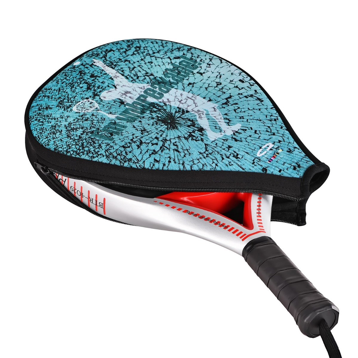 Padel bat cover med logo tryk