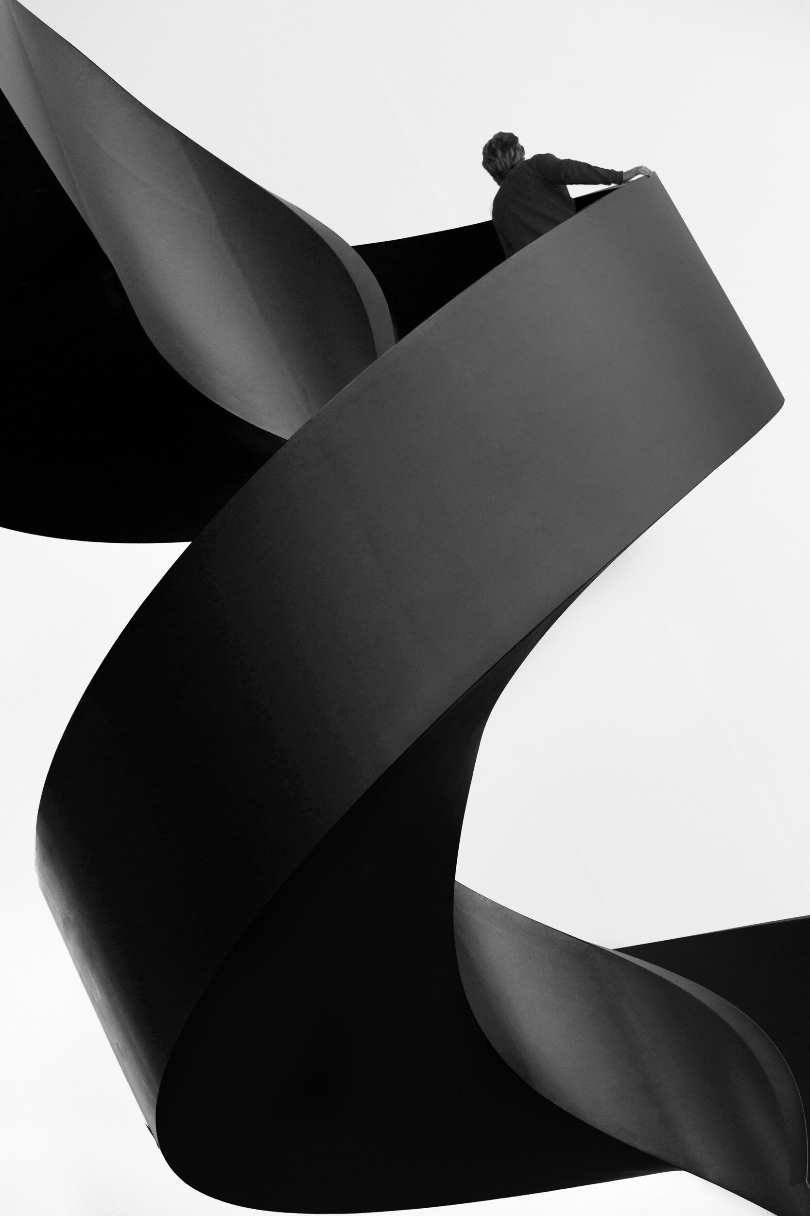 Ascending Black Spiral
