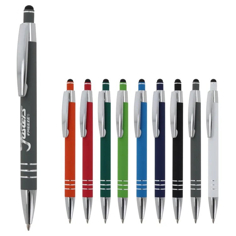 Athen Soft Touch Stylus kuglepen med logo tryk