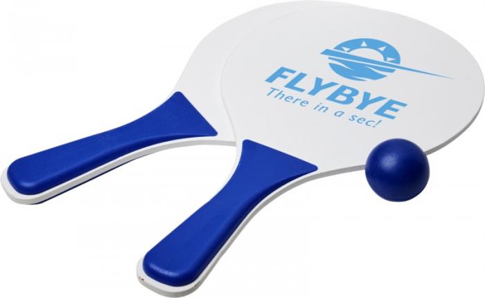 Strand tennis sæt med logo tryk